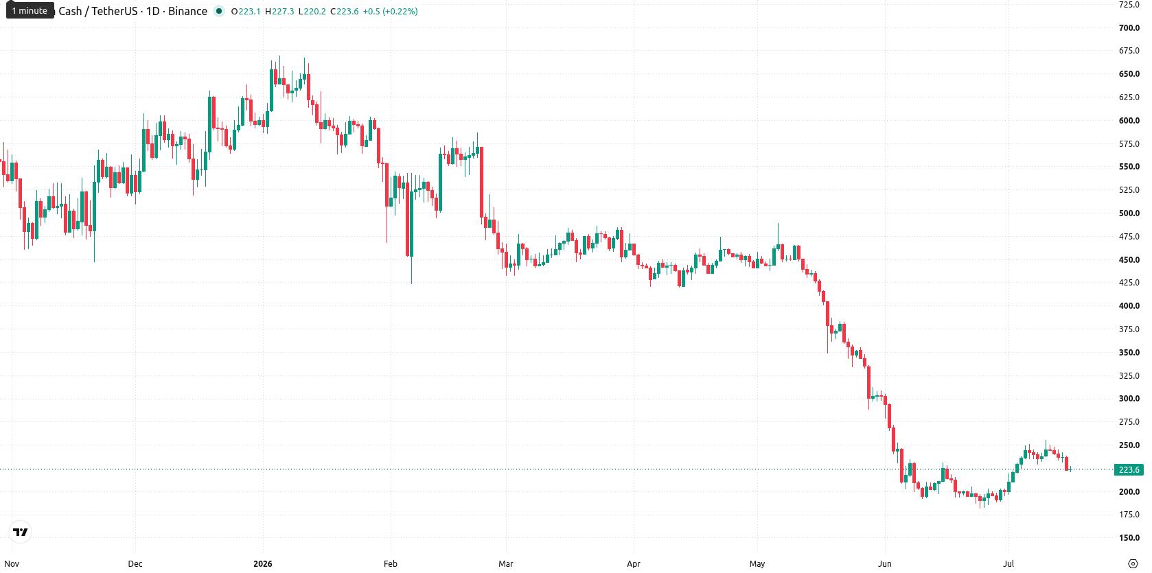 Bitcoin Cash asset chart