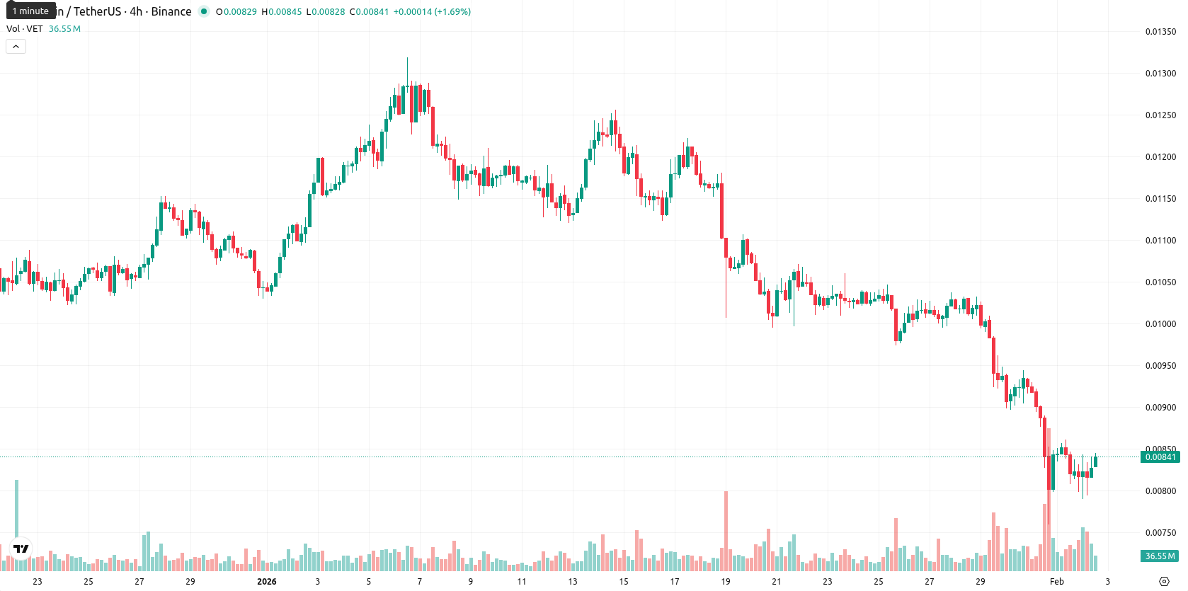VeChain asset chart