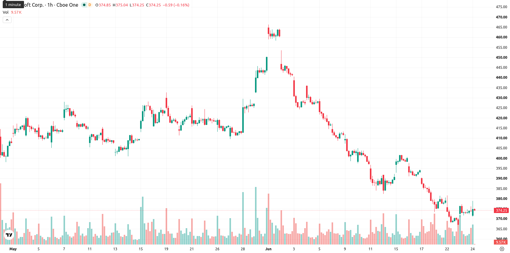 Microsoft Corp asset chart