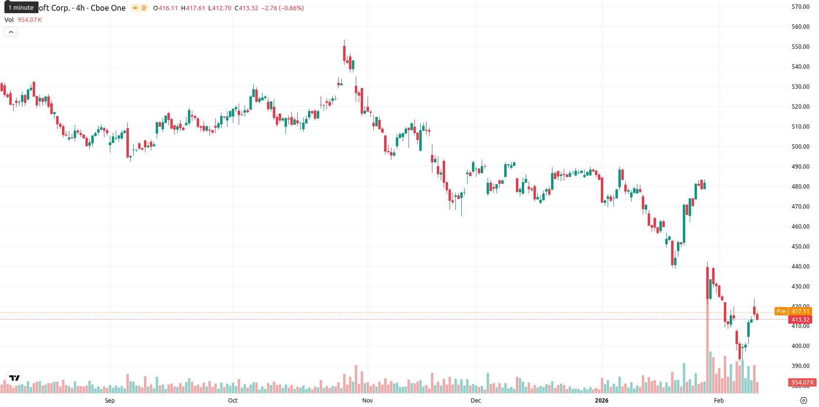 Microsoft Corp asset chart