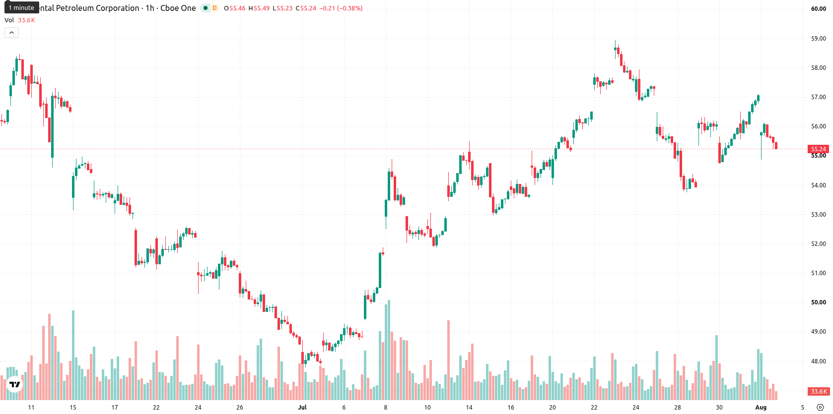 Occidental Petroleum Corporation asset chart