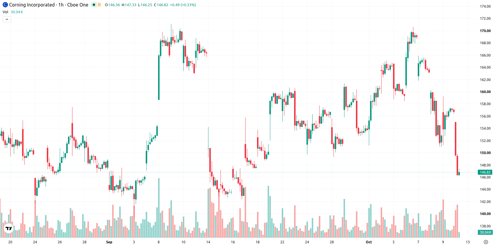 Corning Incorporated asset chart