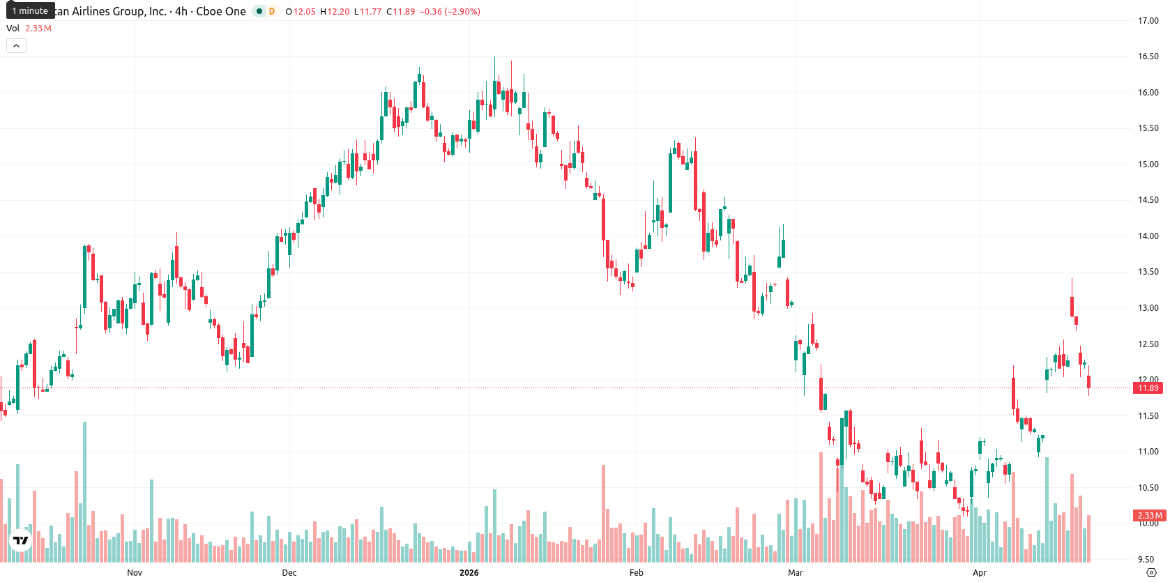 American Airlines Group Inc. asset chart