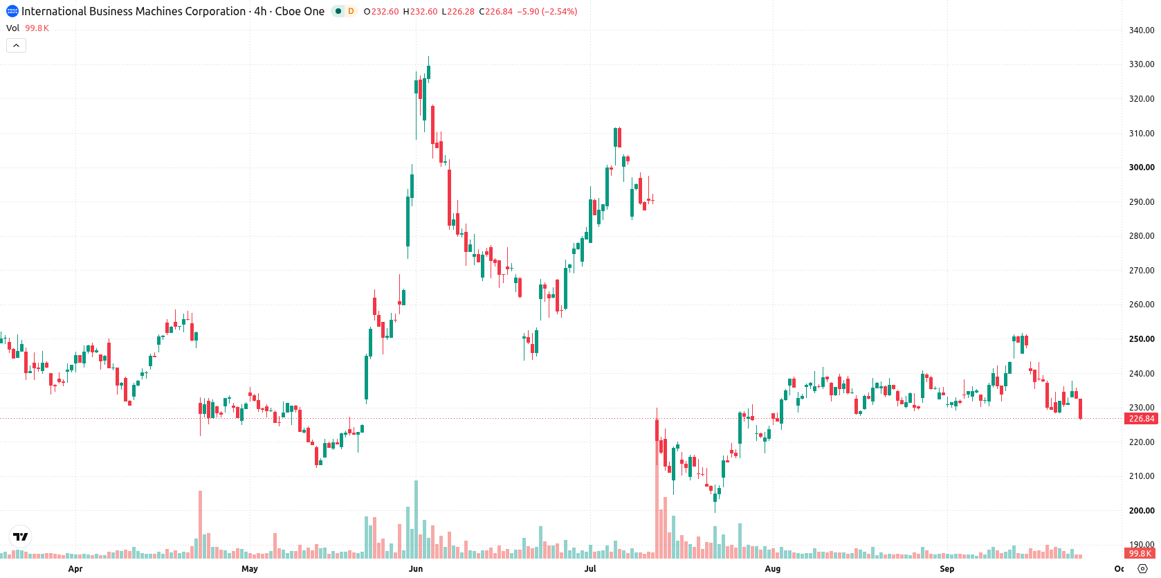 IBM asset chart