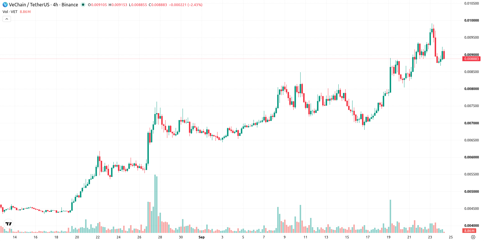 VeChain asset chart