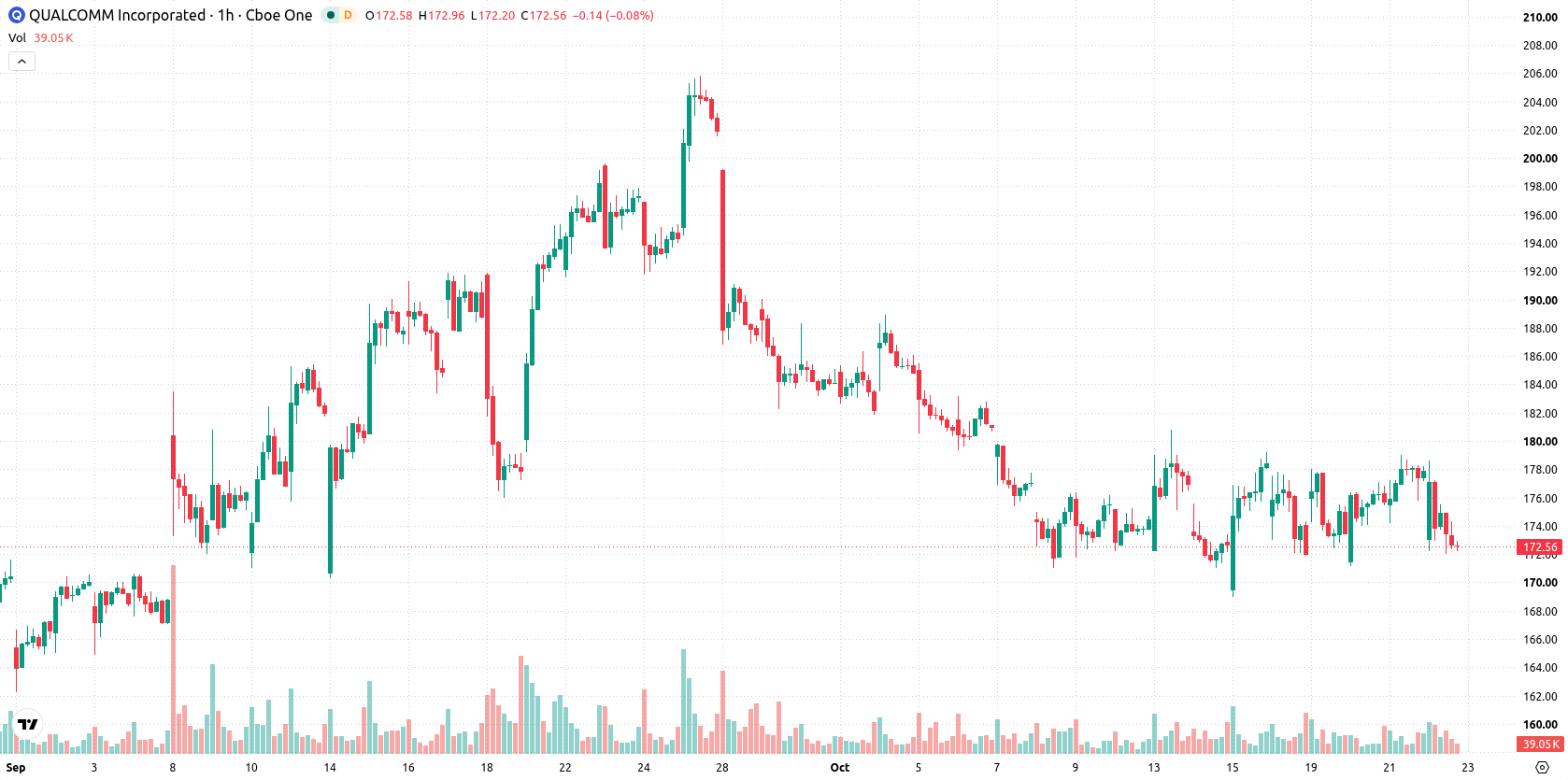 Qualcomm Inc. asset chart