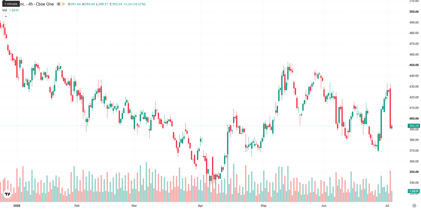 Tesla Inc. asset chart