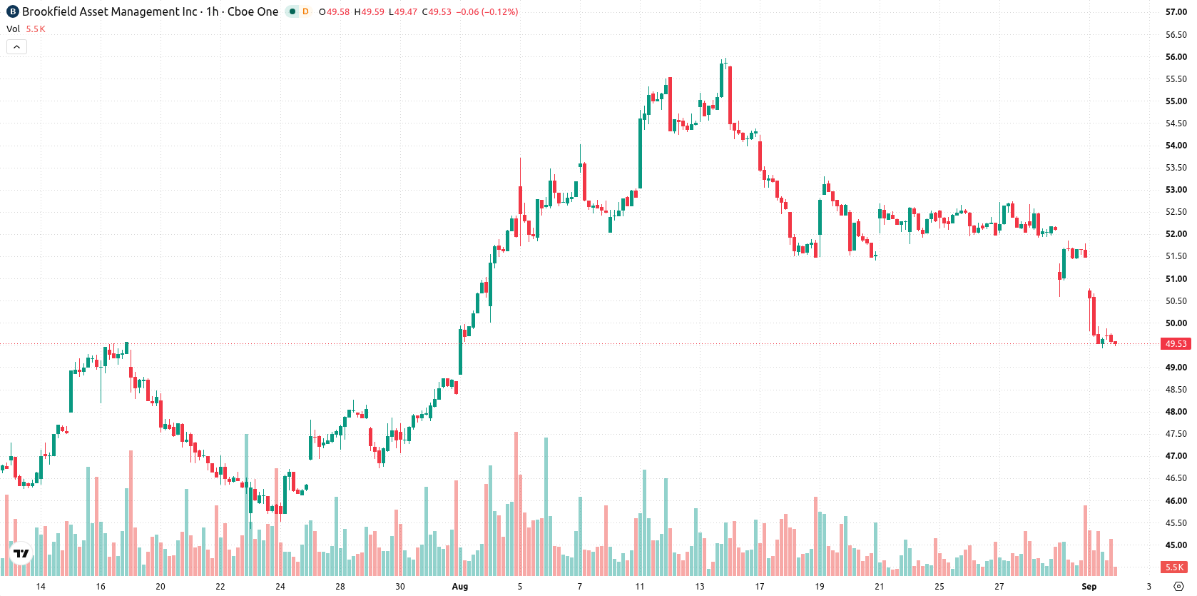 Brookfield Asset Management asset chart