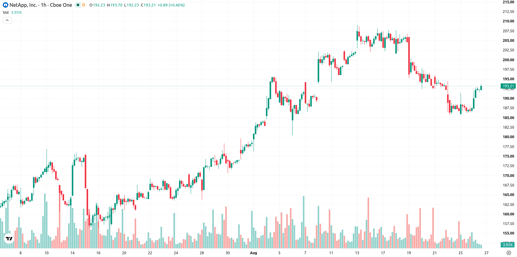 NetApp Inc asset chart