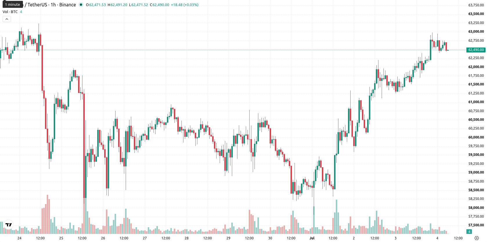 Bitcoin asset chart