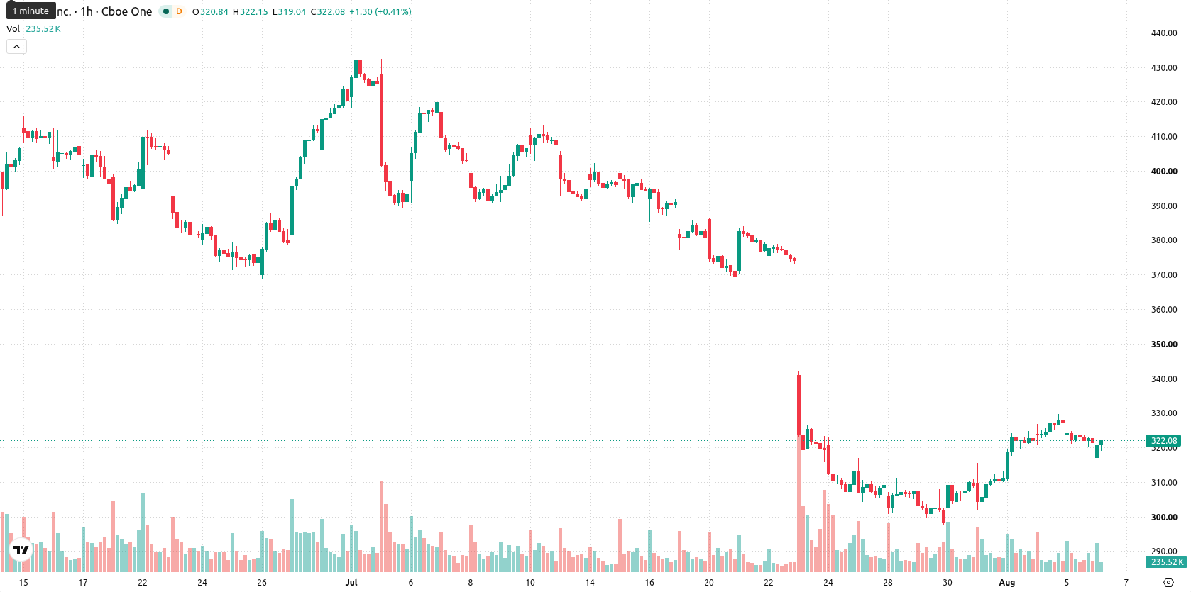 Tesla Inc. asset chart