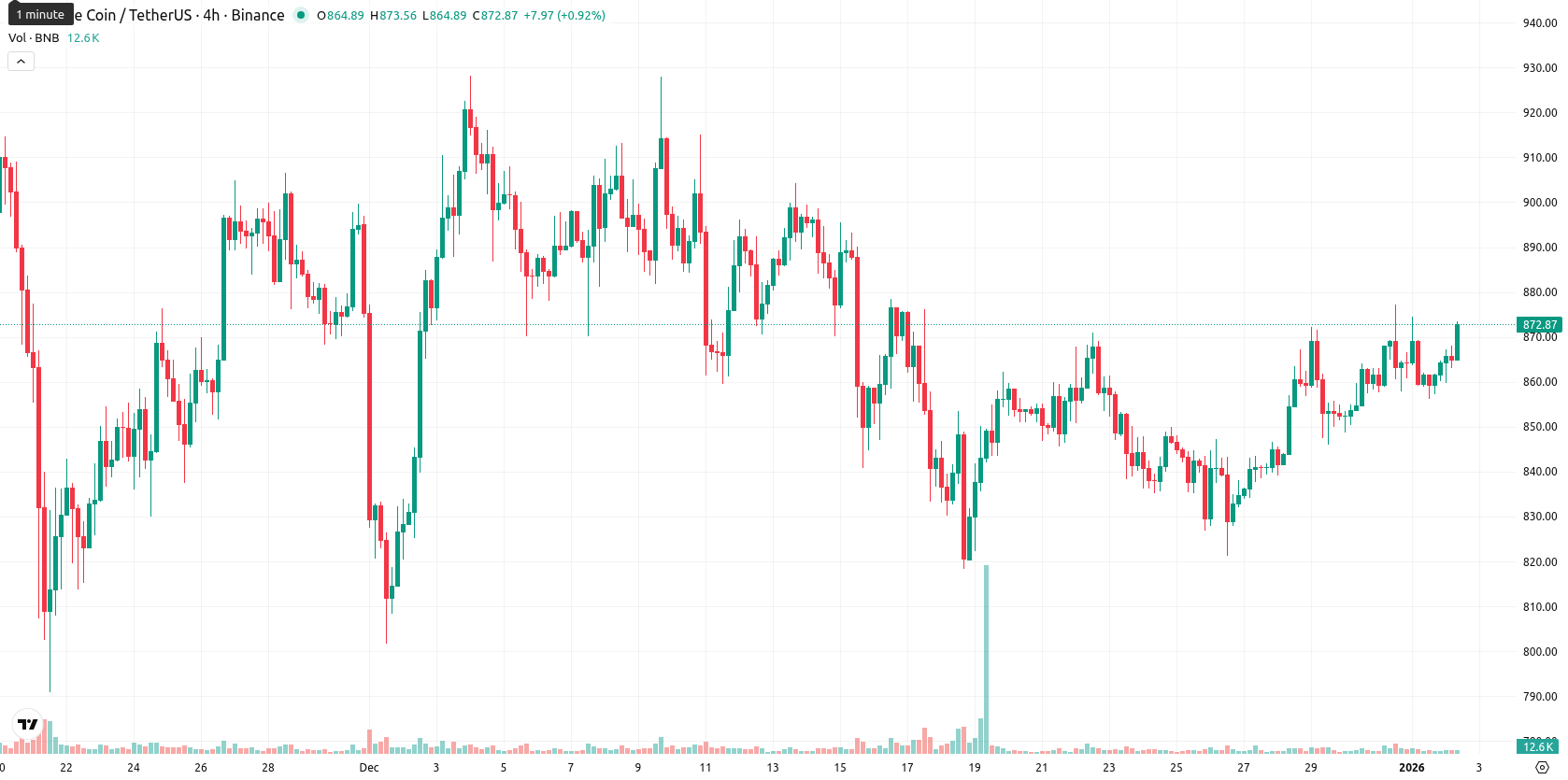 Binance Coin asset chart