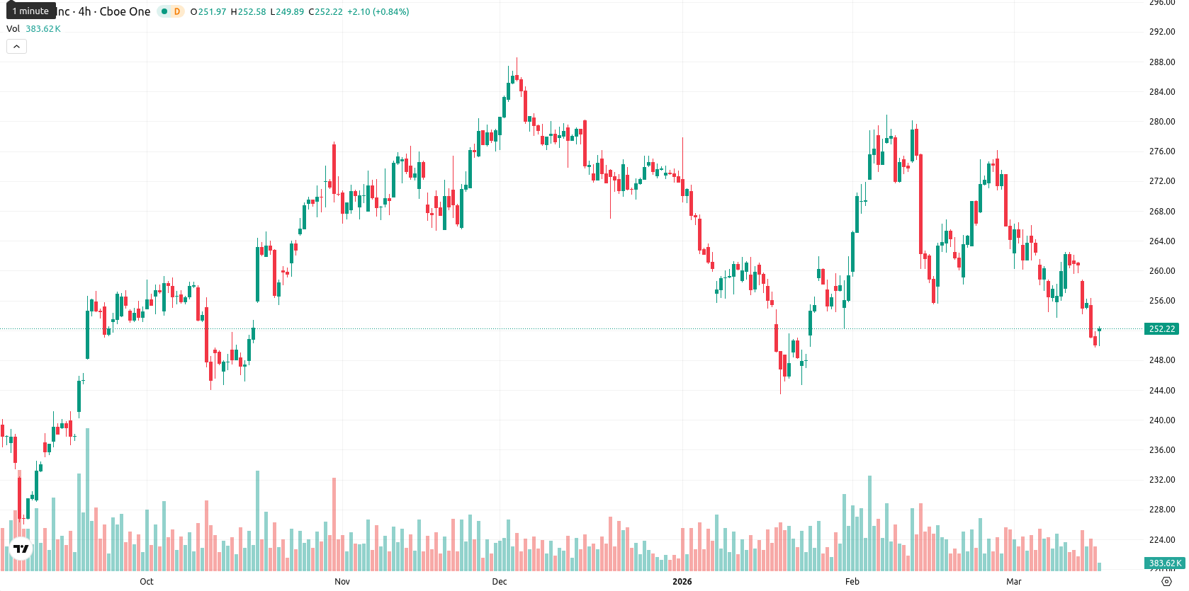 Apple Inc. asset chart
