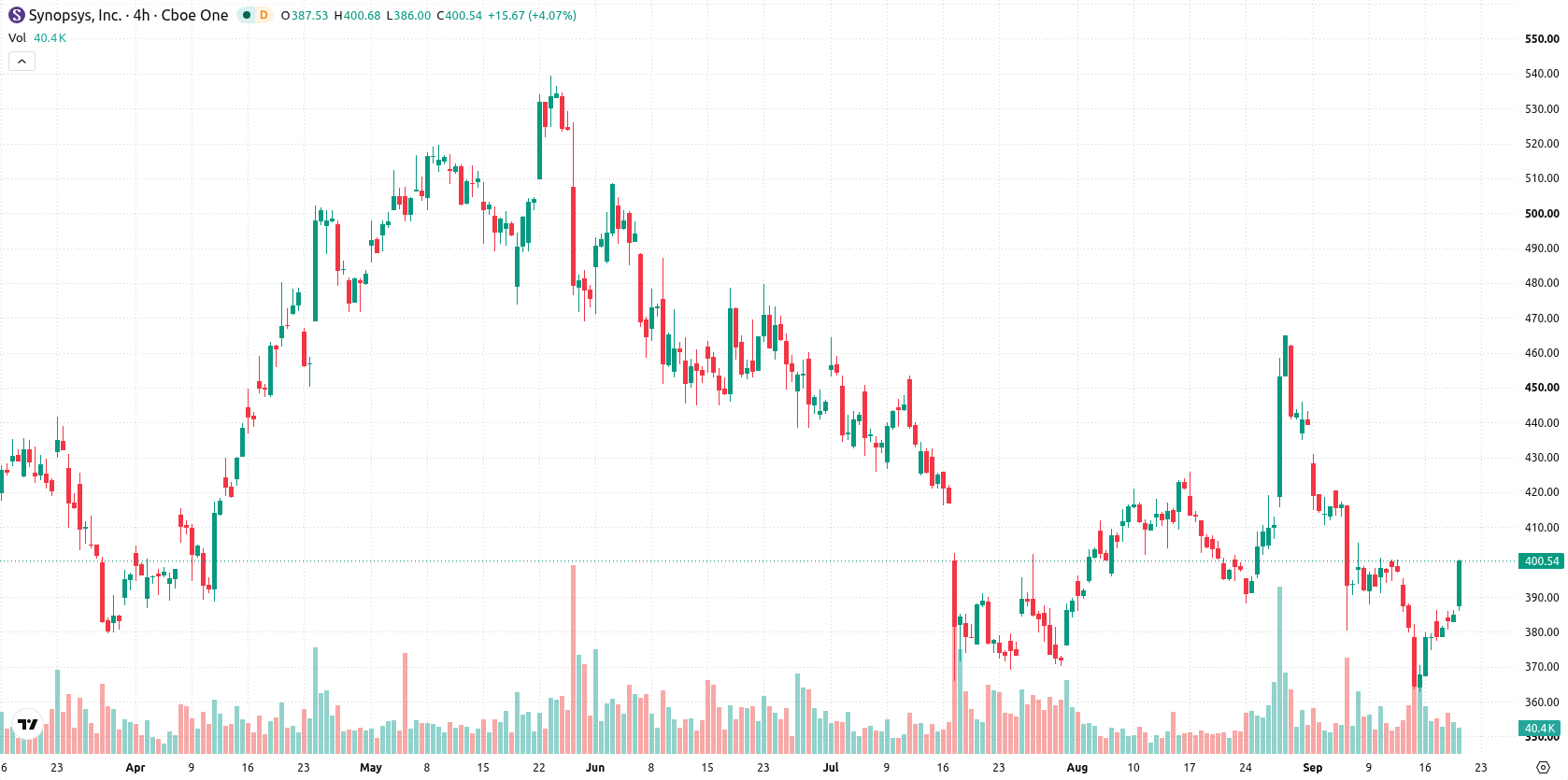 Synopsys asset chart