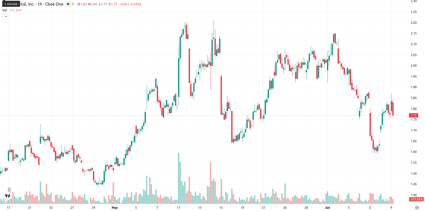 Bit Digital Inc. asset chart
