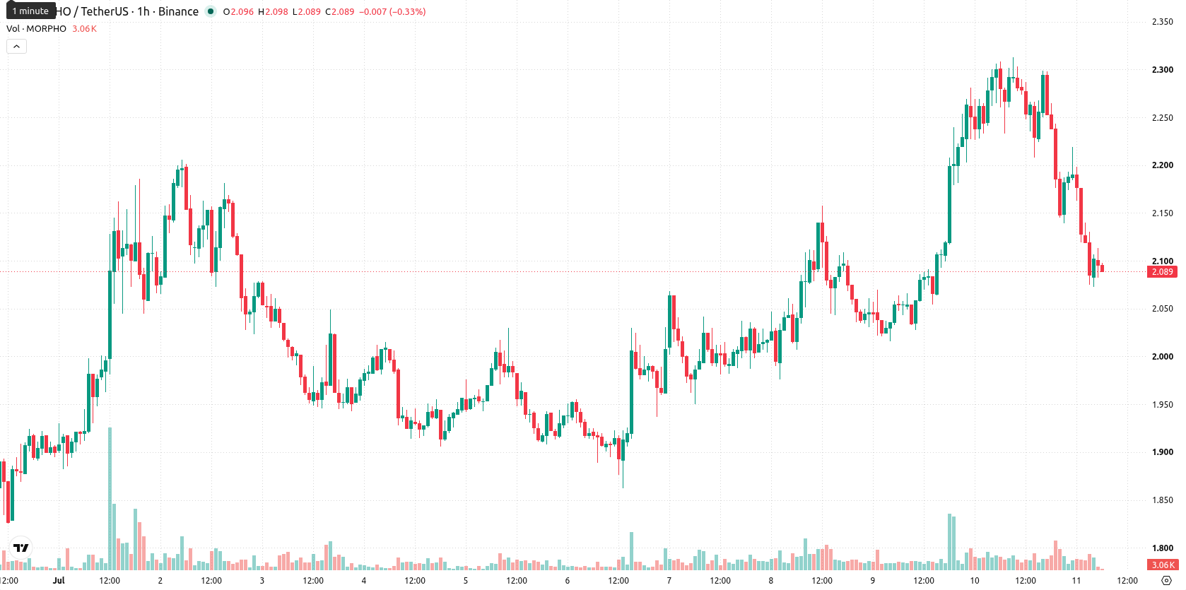 Morpho asset chart