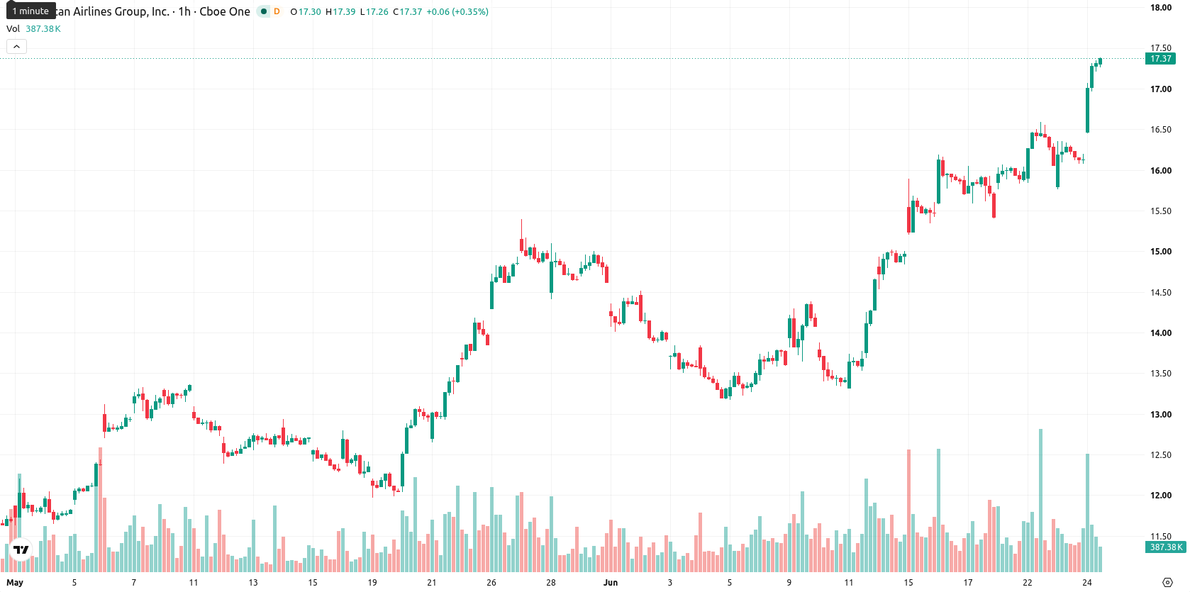 American Airlines Group Inc. asset chart