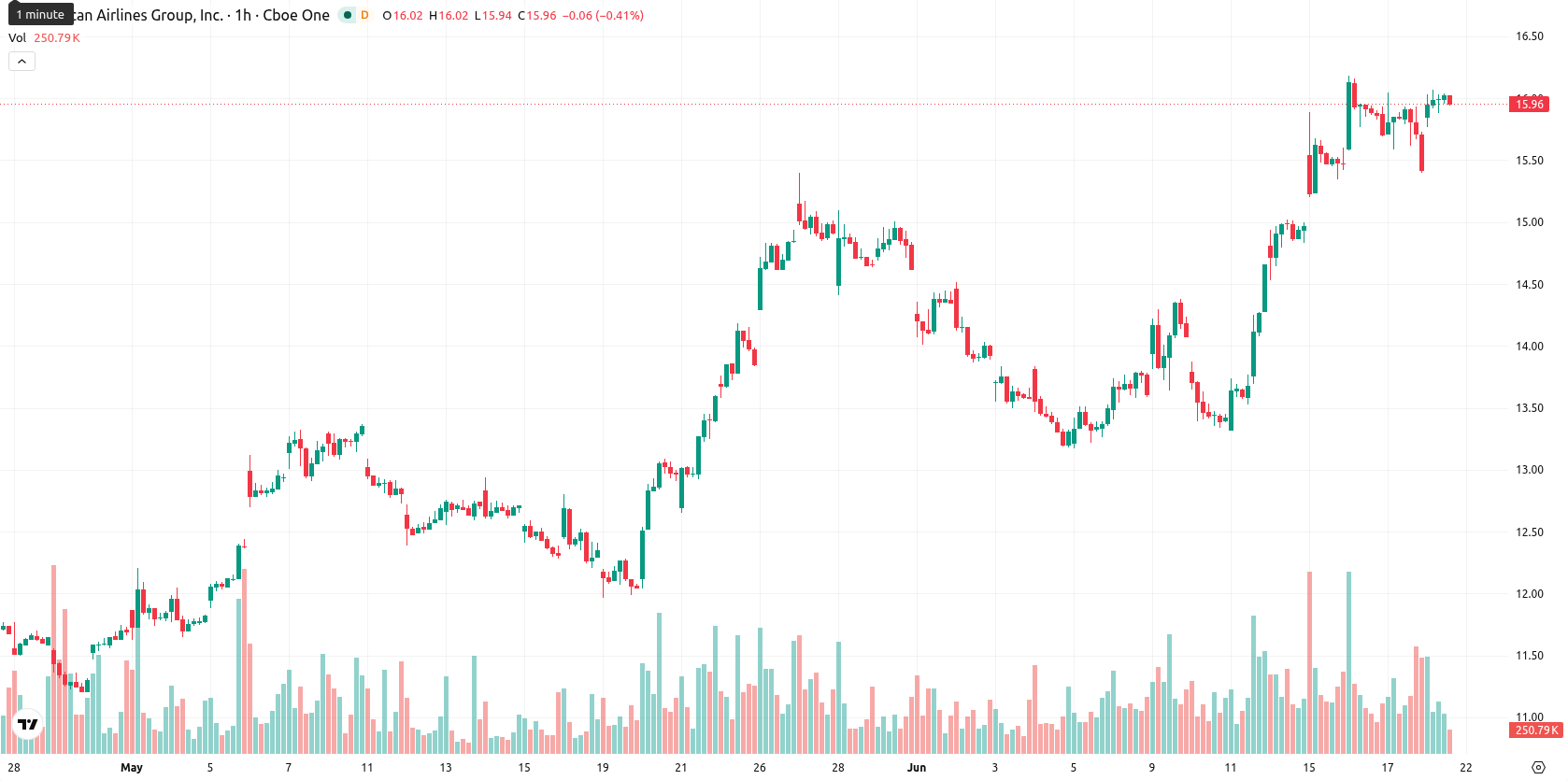 American Airlines Group Inc. asset chart