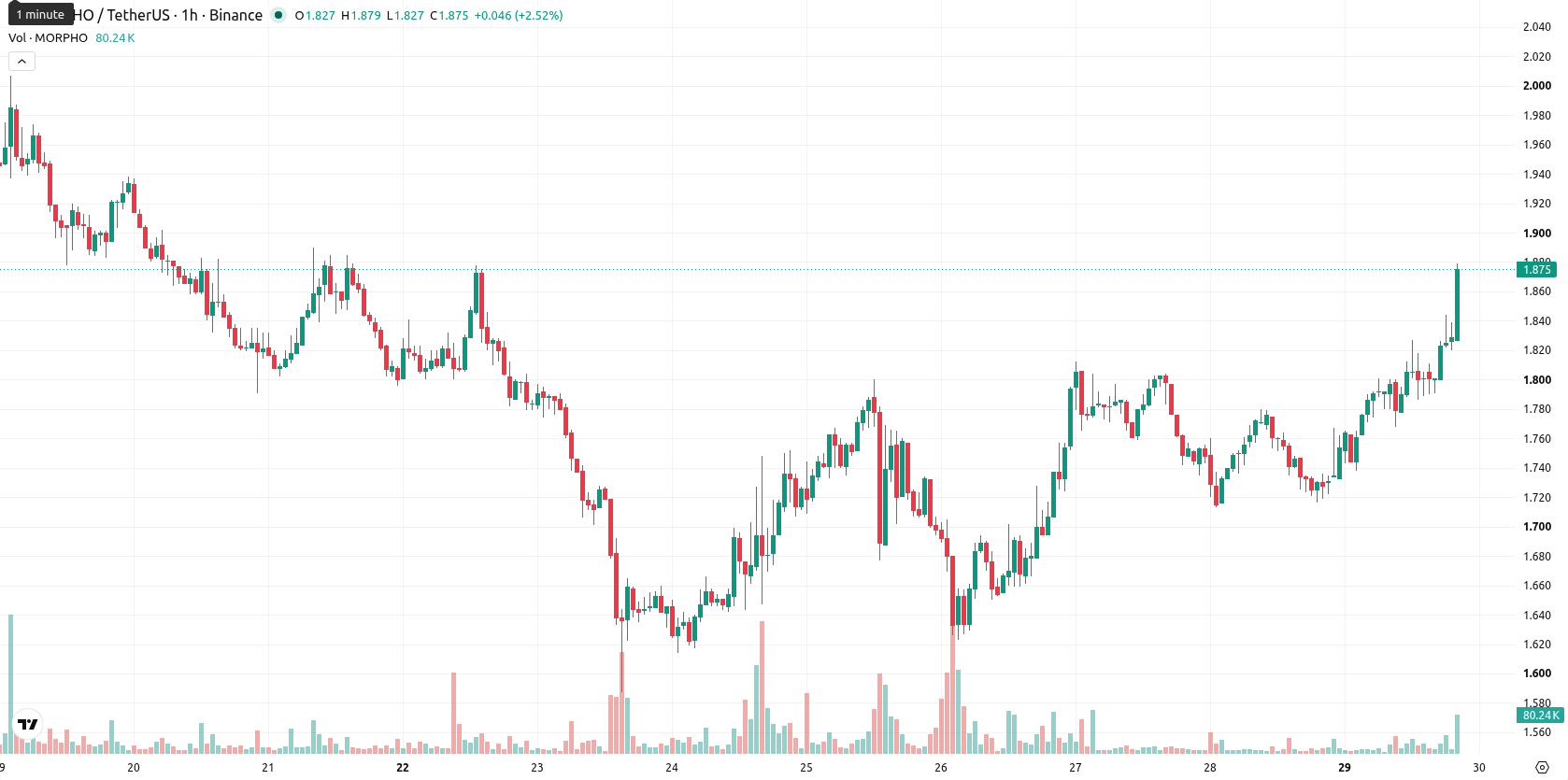 Morpho asset chart