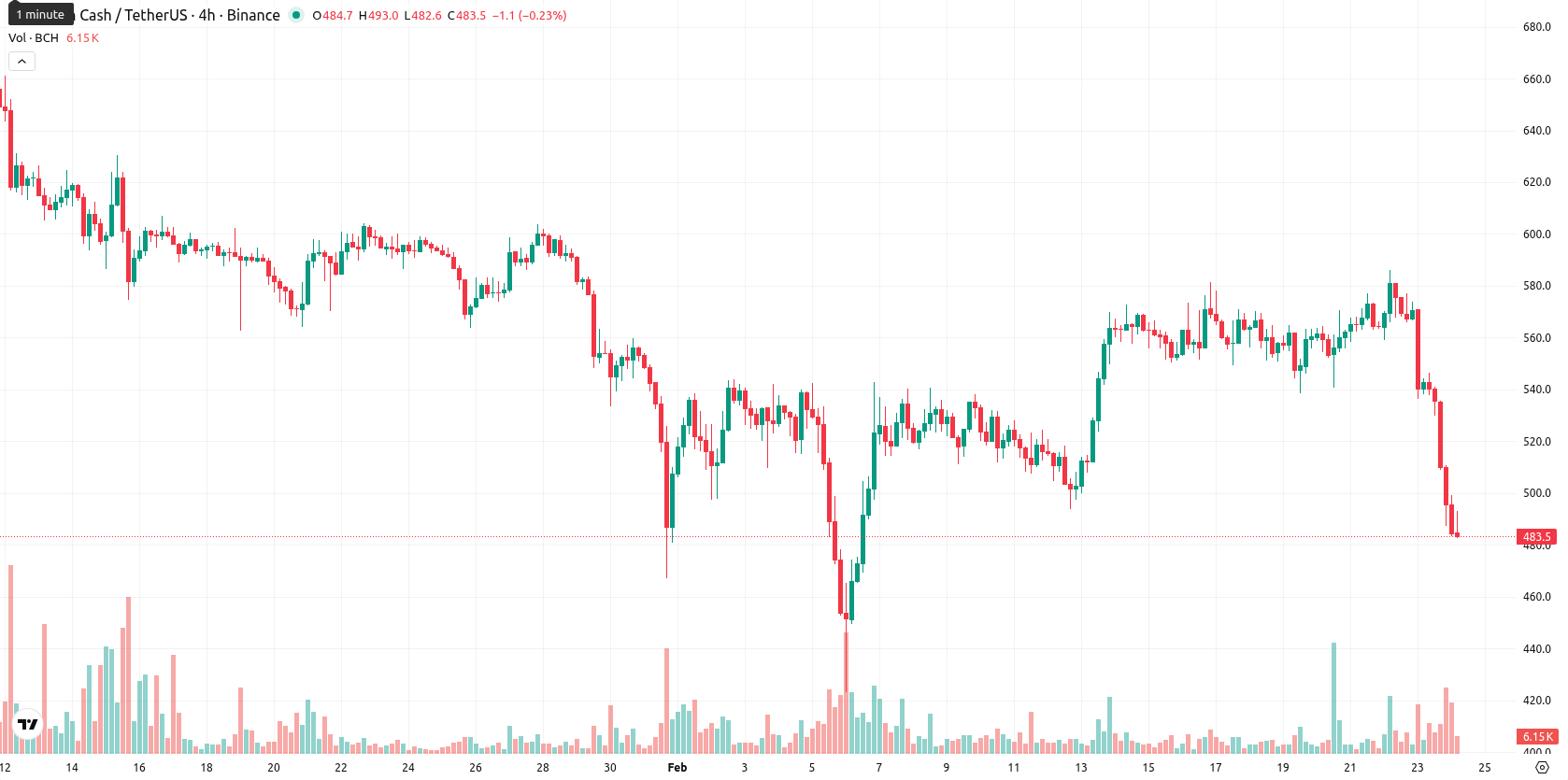 Bitcoin Cash asset chart