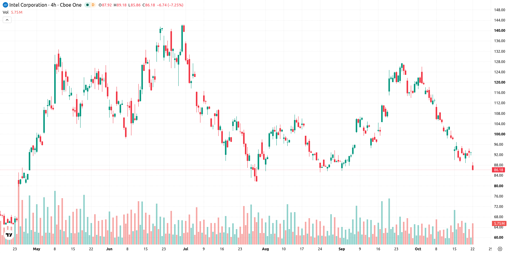 Intel Corporation asset chart