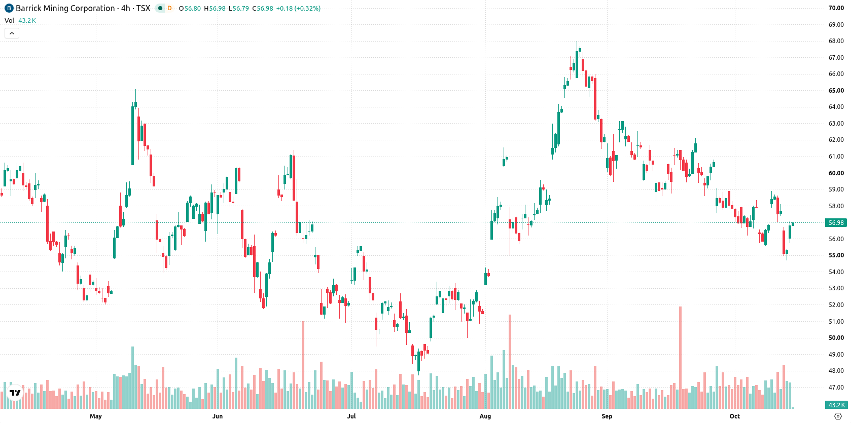 Barrick Gold Corporation asset chart