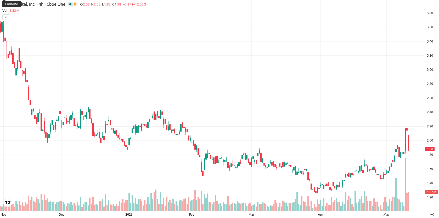 Bit Digital Inc. asset chart