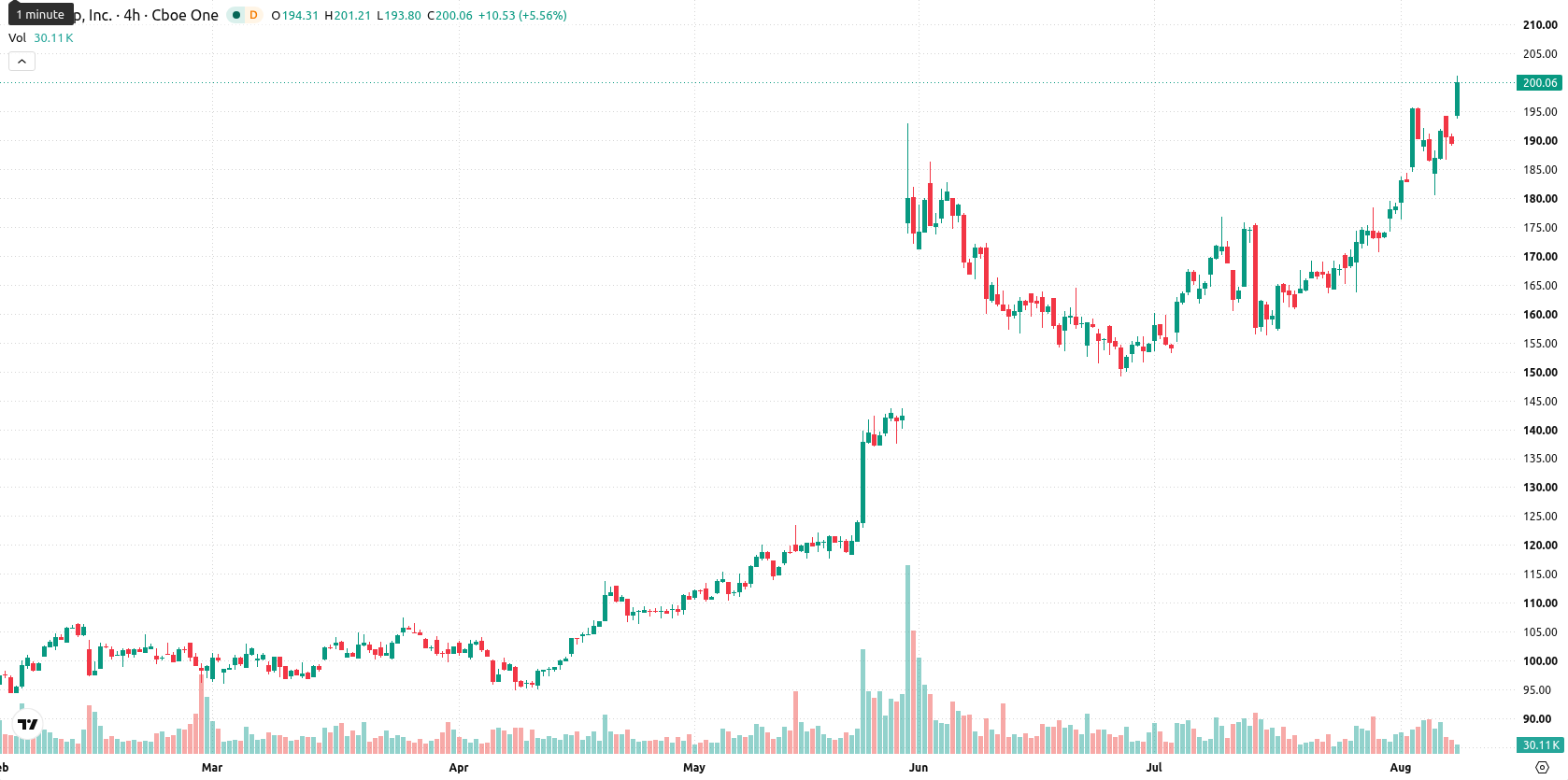 NetApp Inc asset chart