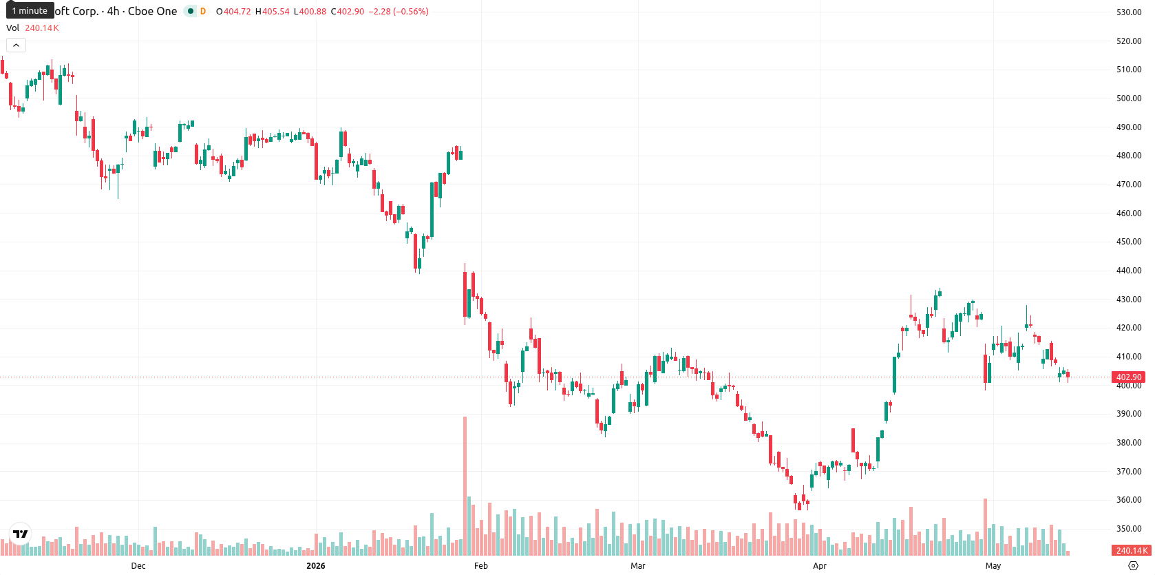 Microsoft Corp asset chart