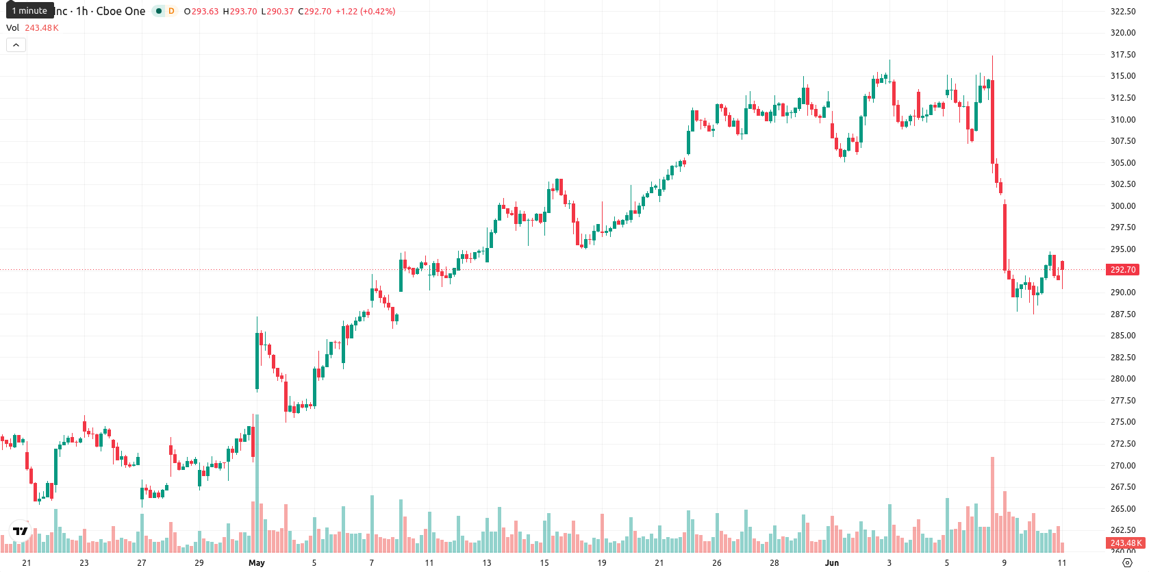 Apple Inc. asset chart