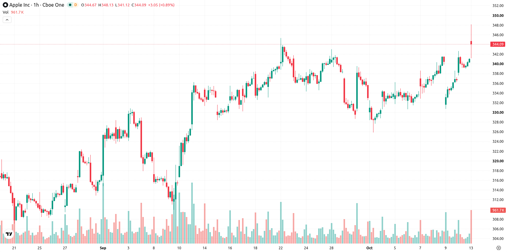 Apple Inc. asset chart