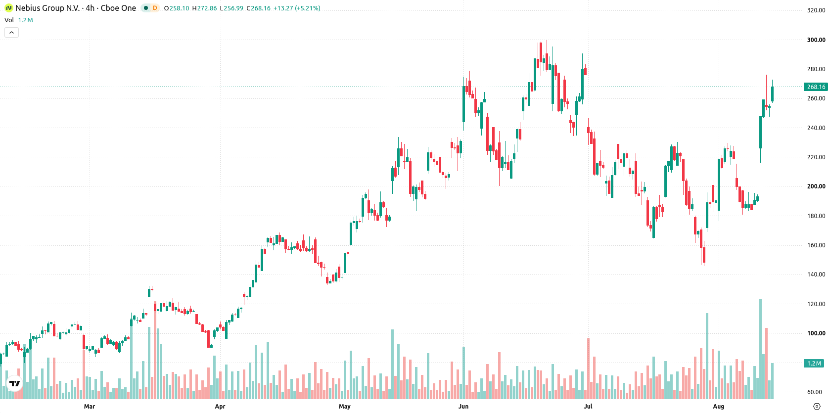 Nebius Group N.V. asset chart