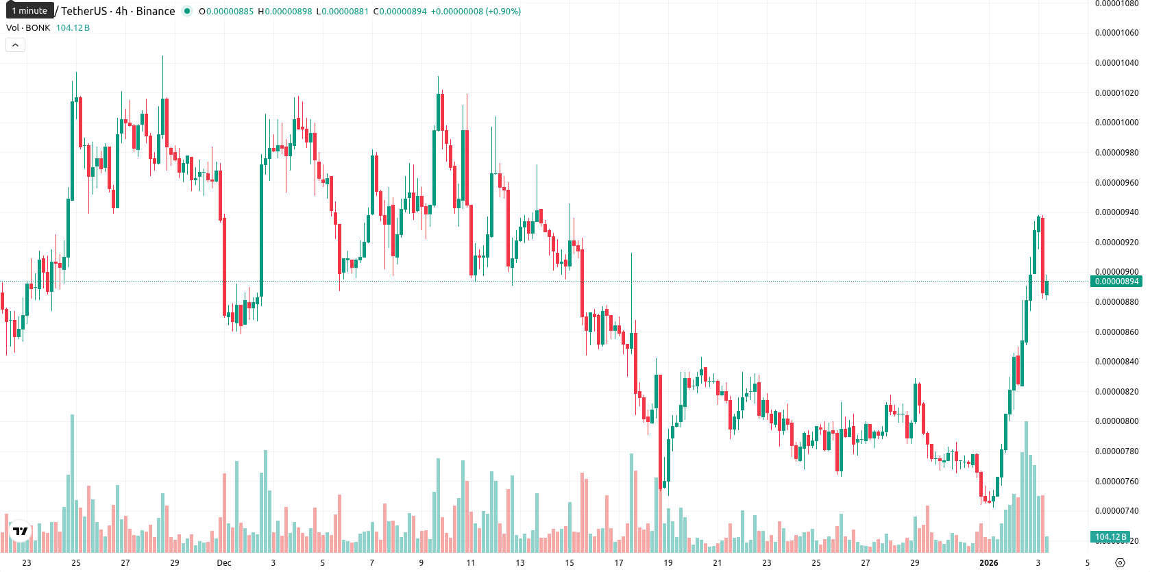 Bonk asset chart