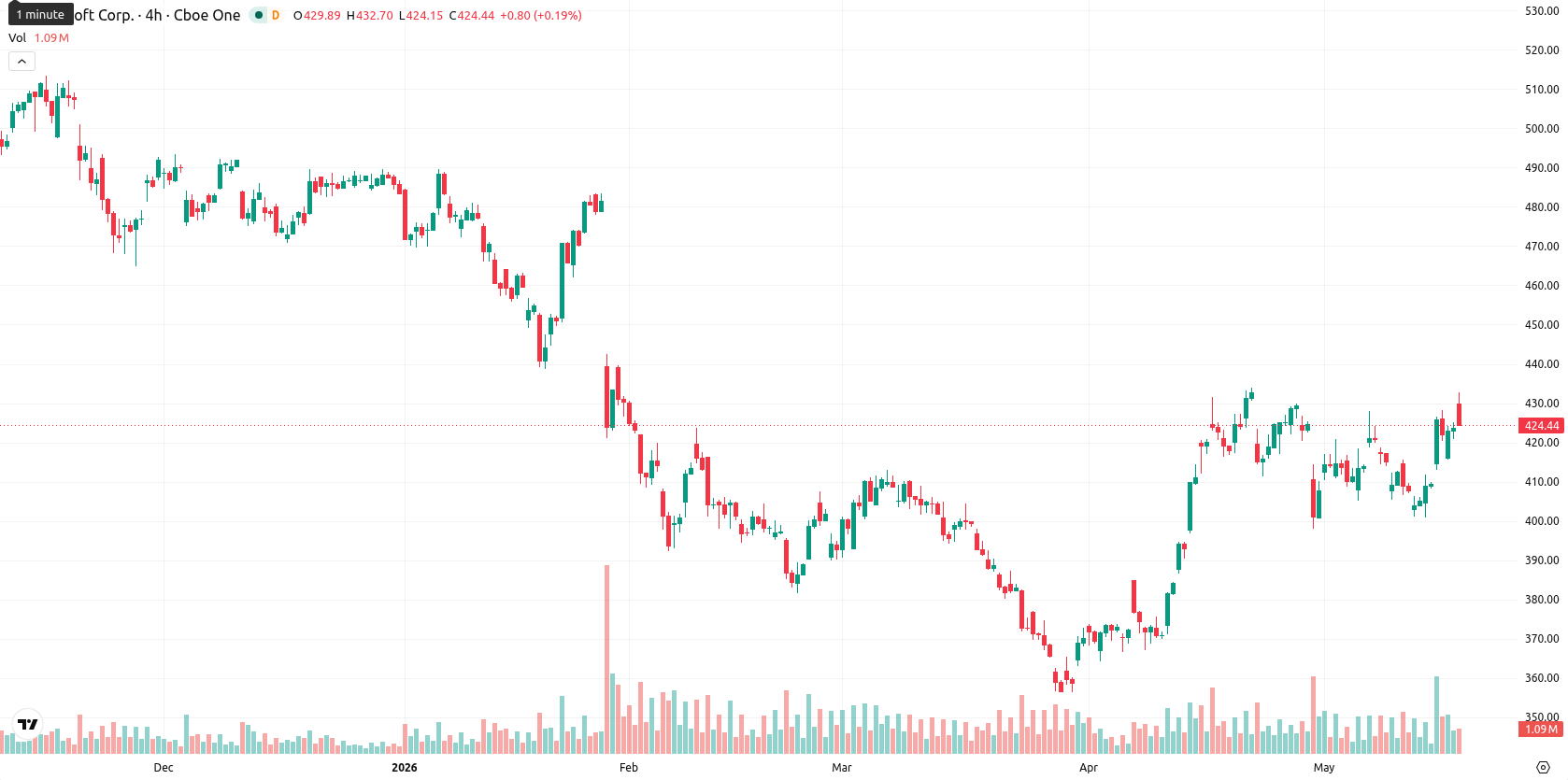 Microsoft Corp asset chart