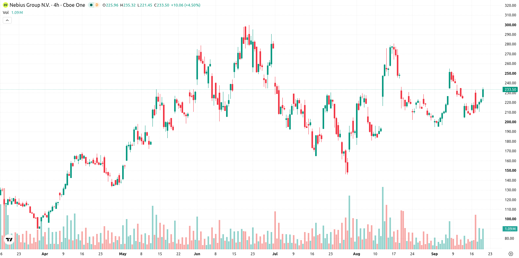 Nebius Group N.V. asset chart