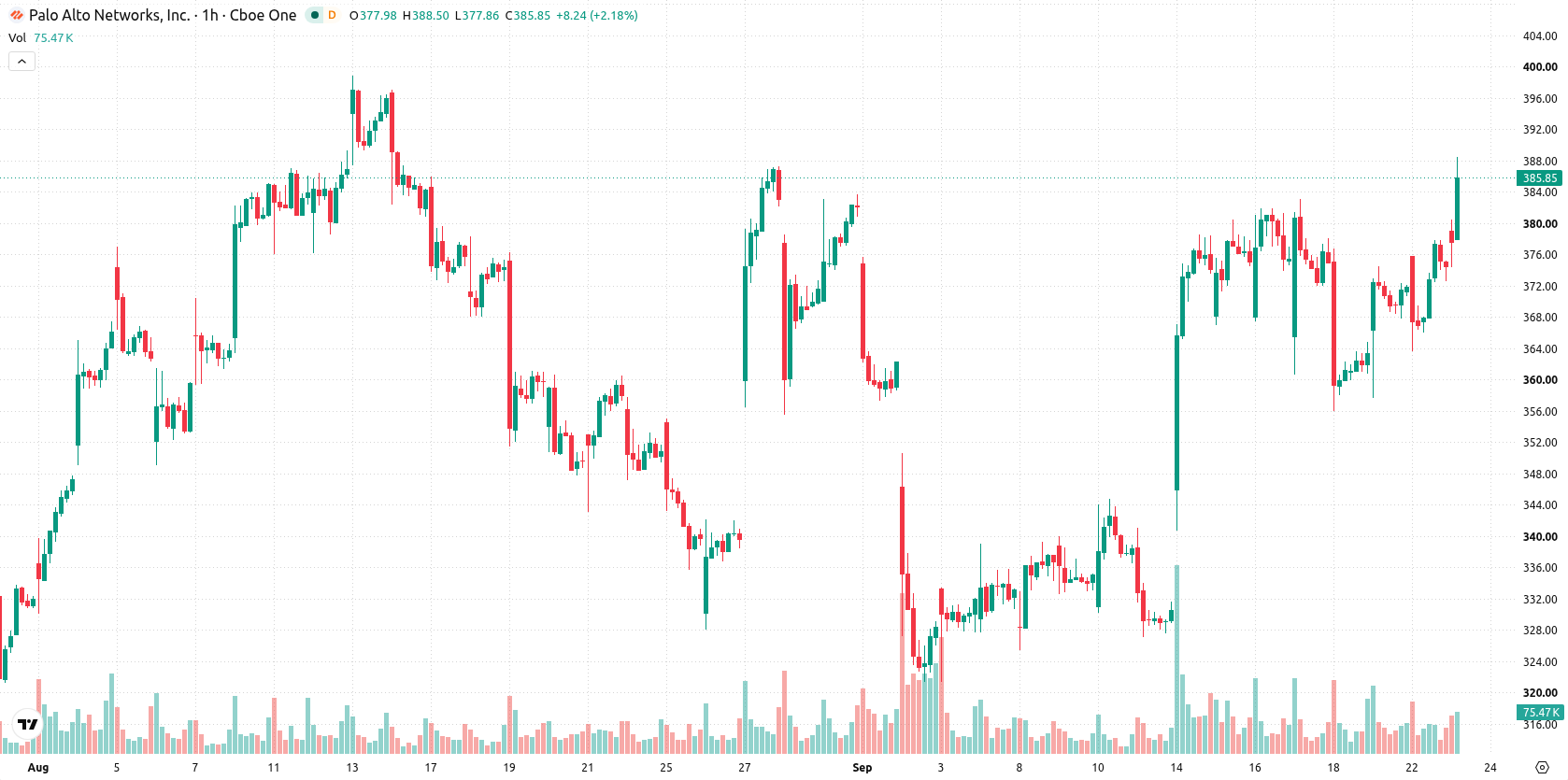 Palo Alto Networks Inc. asset chart