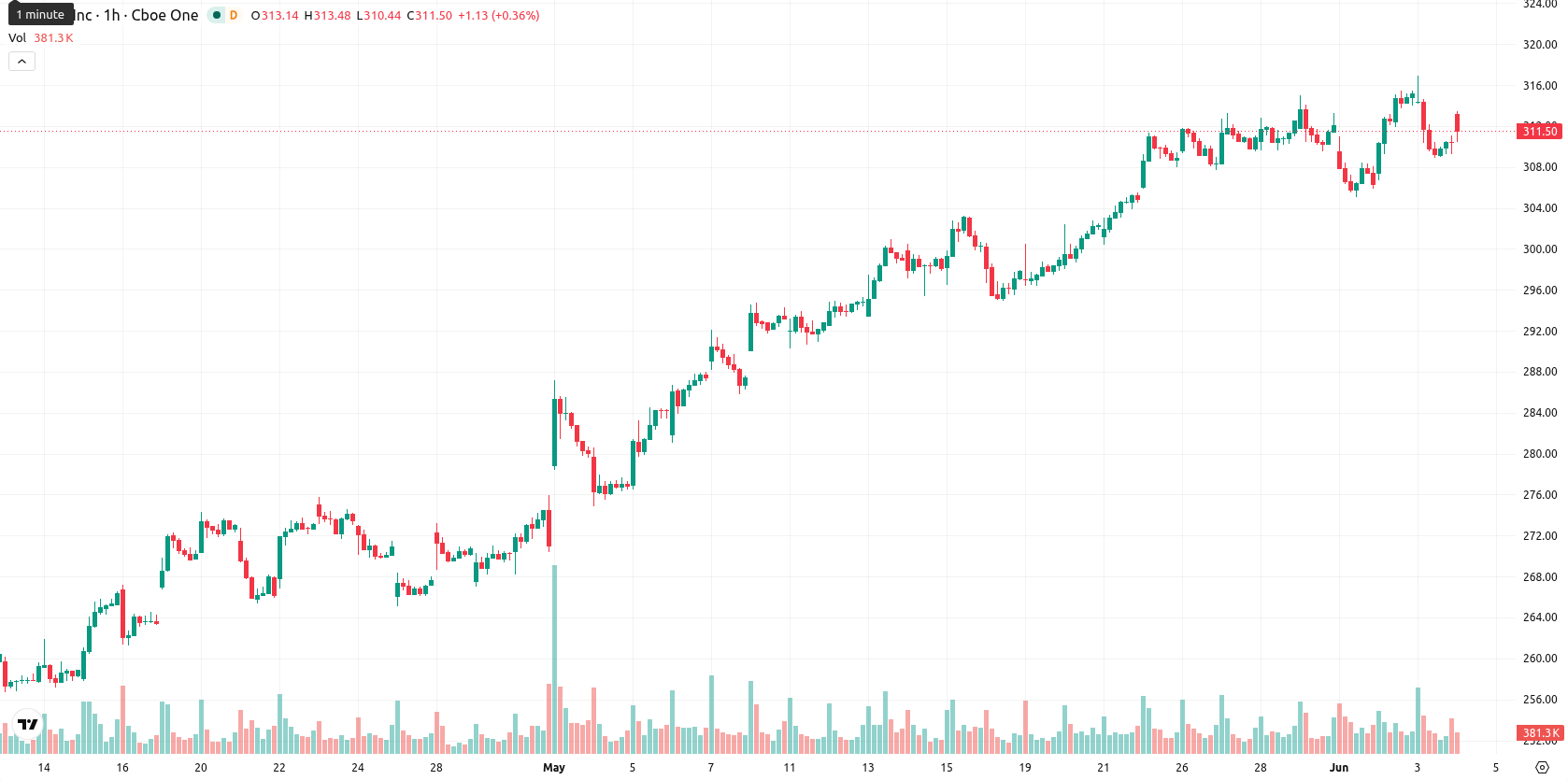 Apple Inc. asset chart