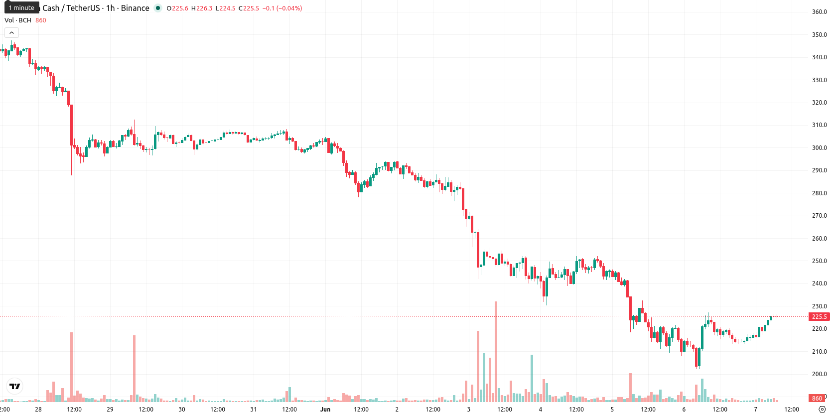 Bitcoin Cash asset chart
