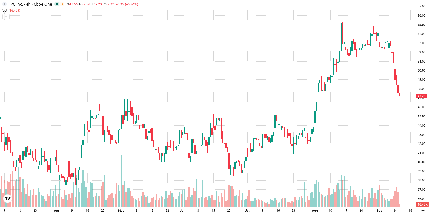 TPG Inc asset chart