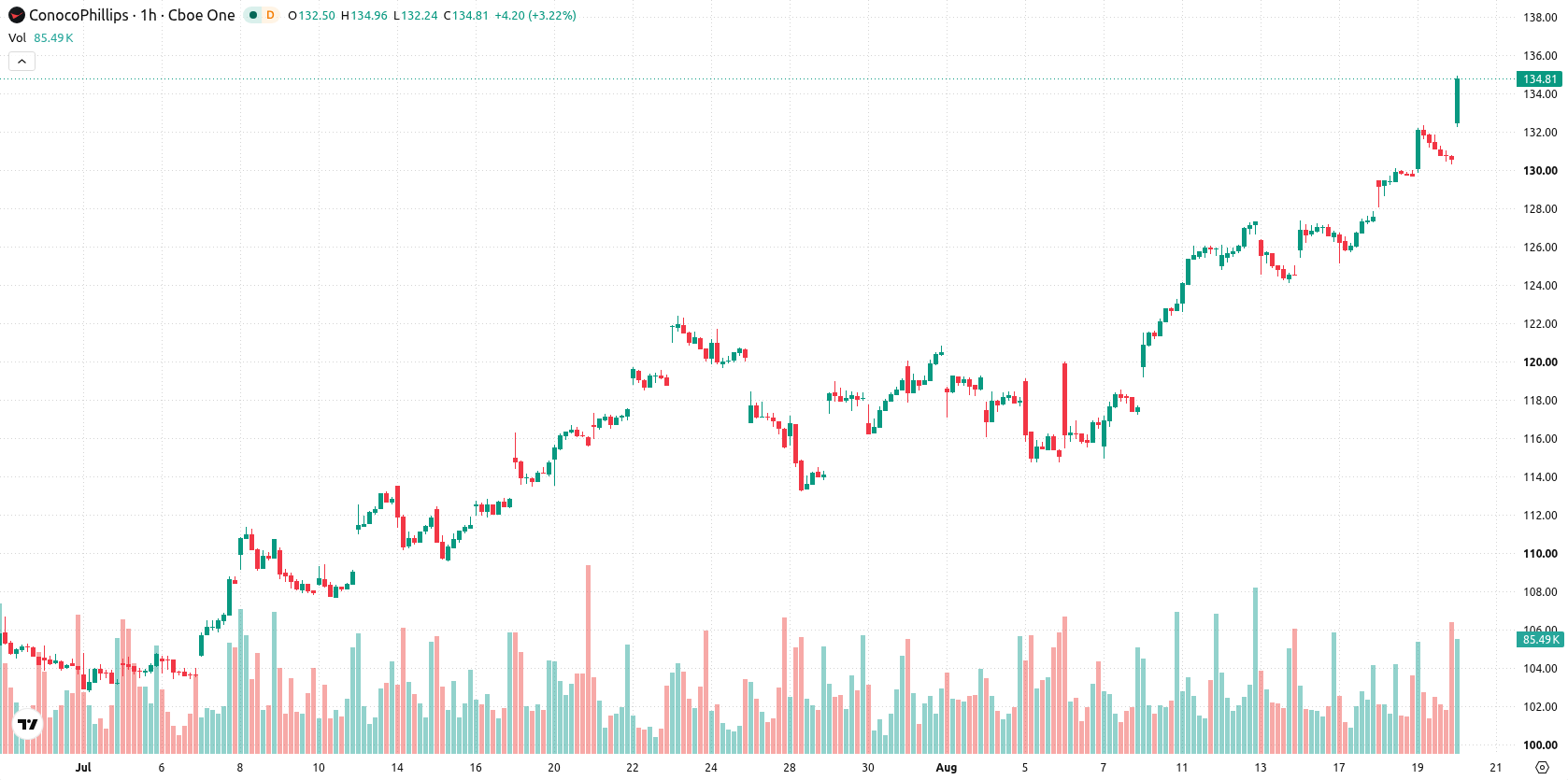 ConocoPhillips asset chart