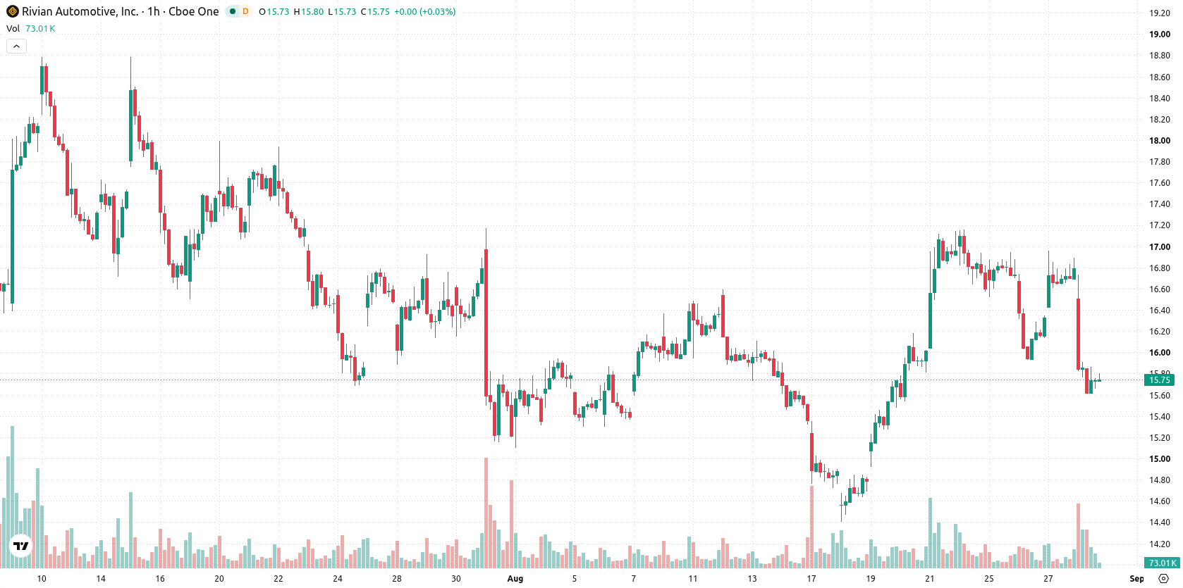 Rivian Automotive asset chart