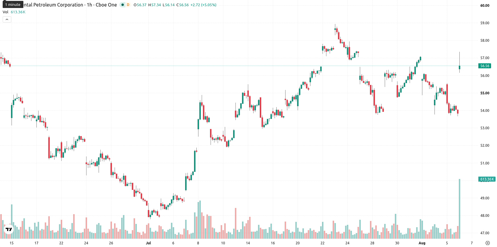 Occidental Petroleum Corporation asset chart