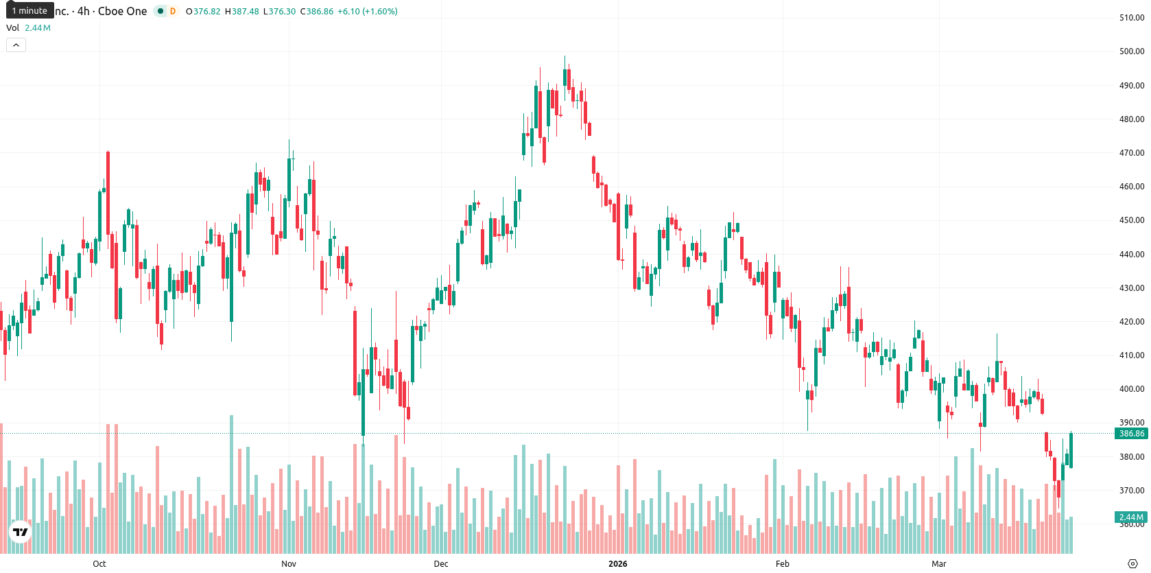 Tesla Inc. asset chart