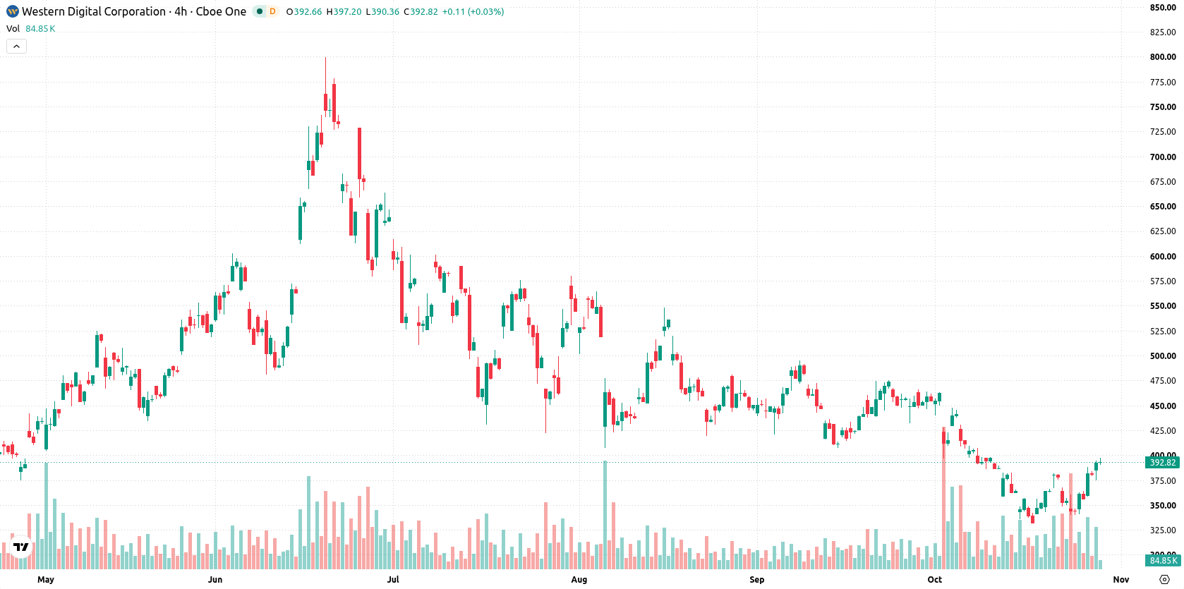 Western Digital Corporation asset chart