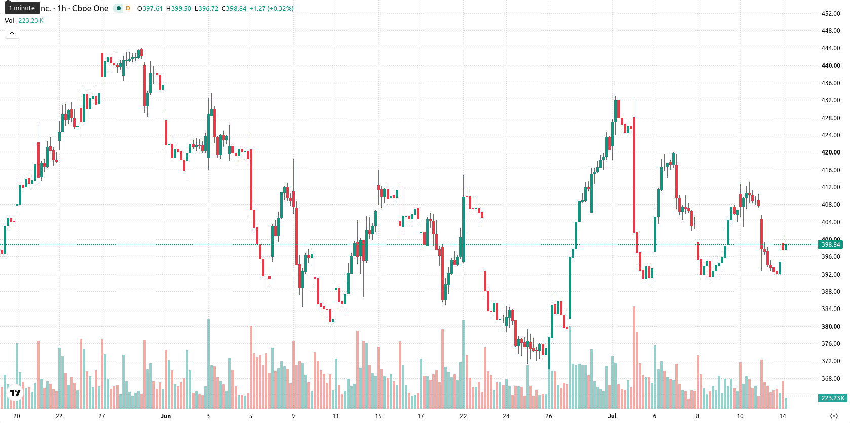 Tesla Inc. asset chart