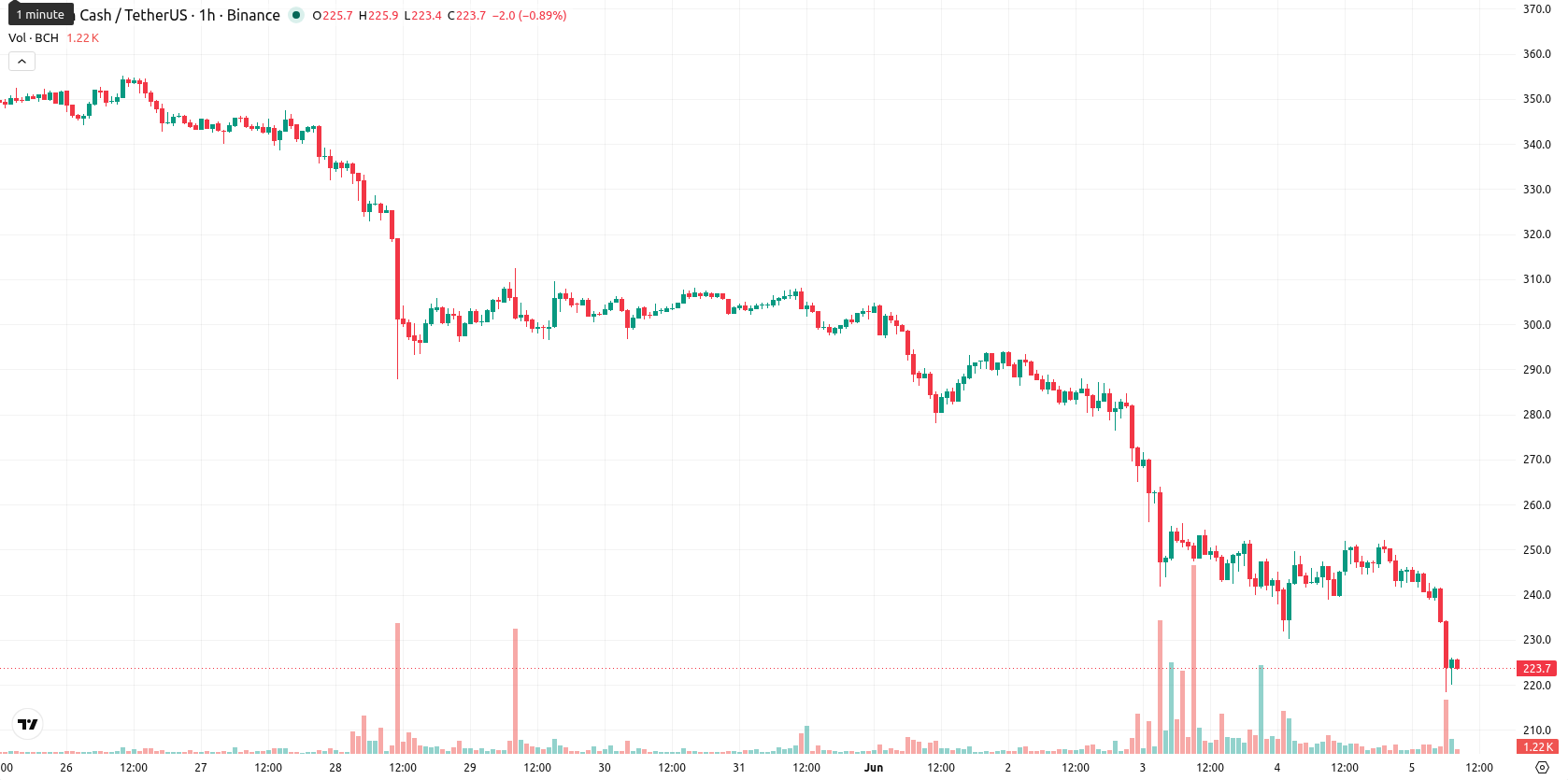 Bitcoin Cash asset chart