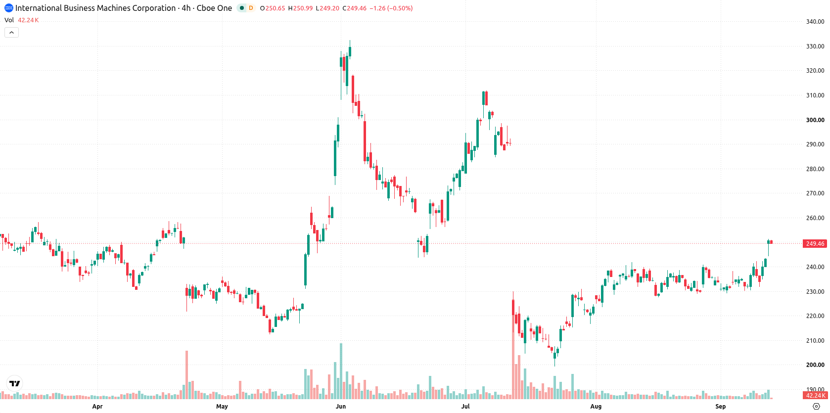 IBM asset chart