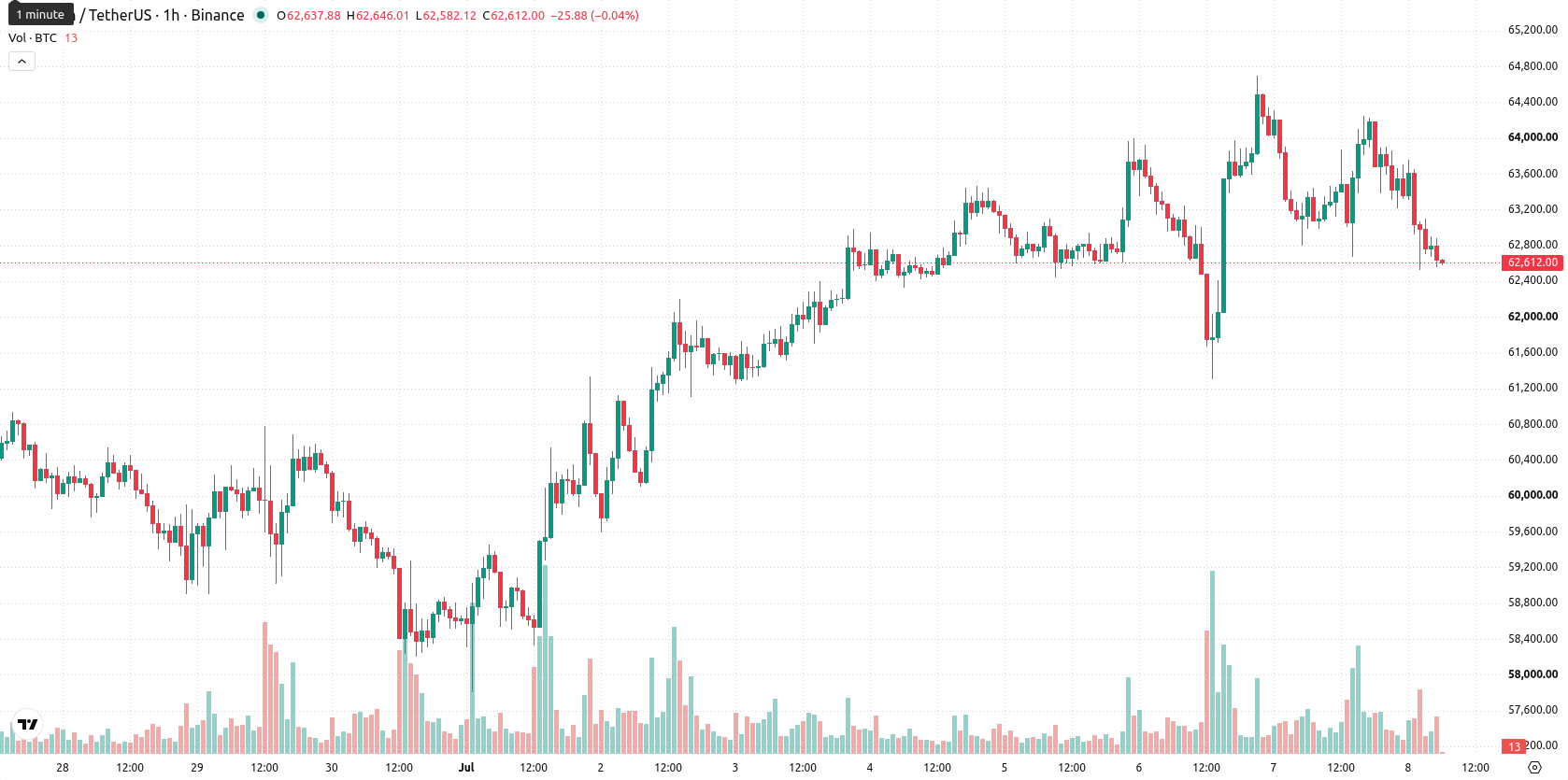 Bitcoin asset chart