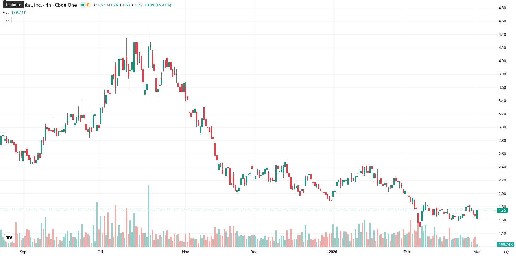 Bit Digital Inc. asset chart