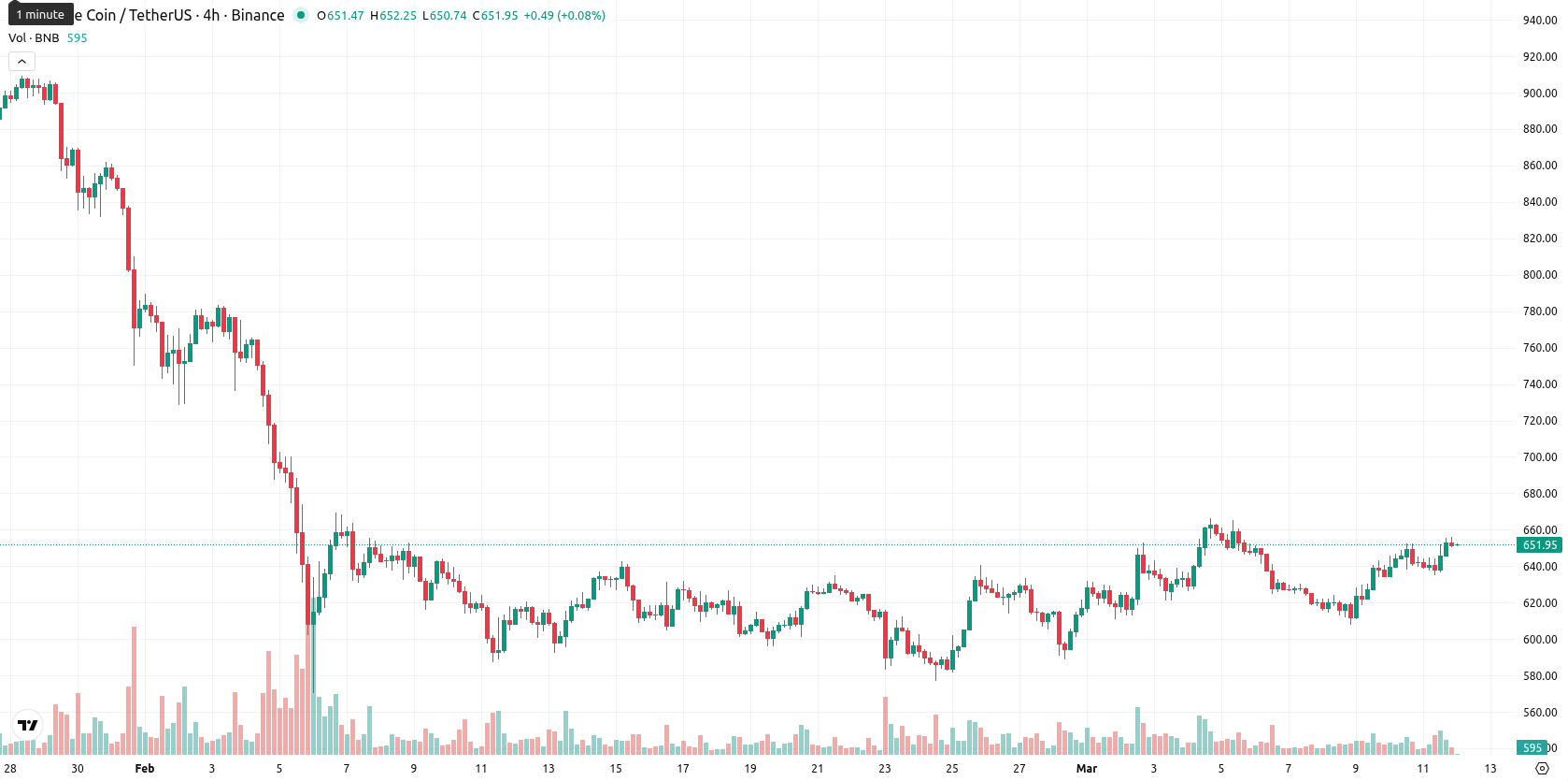 Binance Coin asset chart